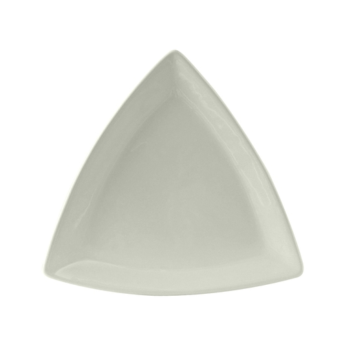 Tuxton China Inc BWZ-1248 DuraTux 12-1/2" White Ceramic Triangular Plate - 6 EA