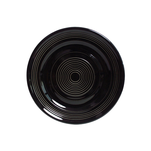 Tuxton China Inc CBA-062 Concentrix 6-1/4" Black Ceramic Round Plate - 2 Doz