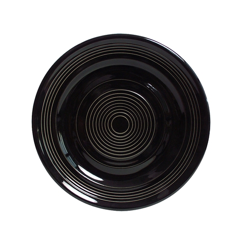 Tuxton China Inc CBA-074 Concentrix 7-1/2" Black Ceramic Round Plate - 2 Doz