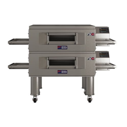 Middleby-Marshall X55G-2 Energy Management Gas Double Deck Conveyor Oven - 280k BTU