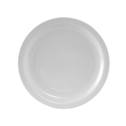 Tuxton China Inc CLA-074 Colorado 7.5" Porcelain White Narrow Rim Round Plate - 3 Dz
