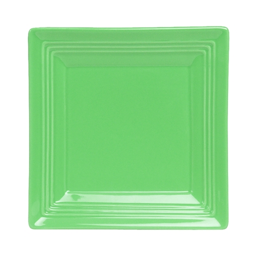 Tuxton China Inc CTH-0845 Concentrix 8-1/2" Cilantro Ceramic Square Plate - 1 Doz