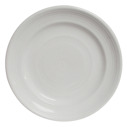 Tuxton China Inc CWA-104 Concentrix 10-1/2" White Ceramic Round Plate - 1 Doz