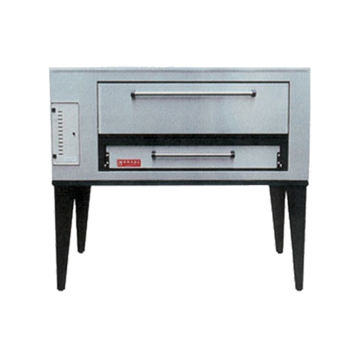 Marsal SD-10866 86" Gas Stainless Steel Single Deck 8 Pie Pizza Oven