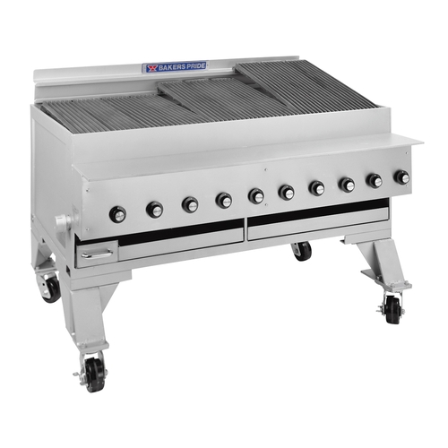 Bakers Pride CH-10 Dante Series 55.5" Heavy Duty Gas Charbroiler - 180k BTU
