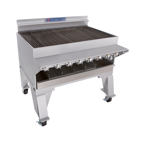 Bakers Pride CH-8 Dante Series 42" Heavy Duty Gas Charbroiler - 144k BTU