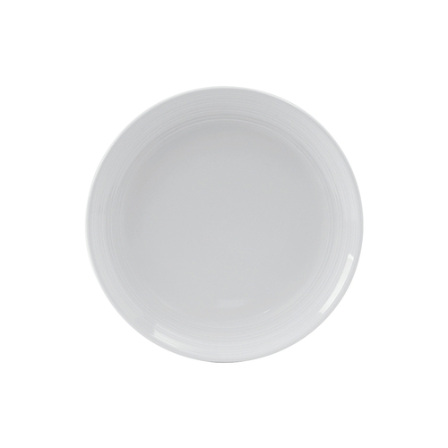 Tuxton China Inc FPA-0904 Pacifica 9" Porcelain White Round Healthcare Plate - 1 Doz