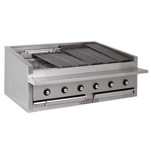 Bakers Pride L-48RS-C 48" Low Profile Countertop Radiant Gas Charbroiler