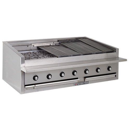 Bakers Pride L-60RS-R 60" Low Profile Countertop Radiant Gas Charbroiler