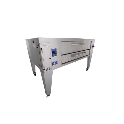 Bakers Pride Y-800BL Super Deck 66" Brick Lined Single Deck Pizza Oven -120k BTU