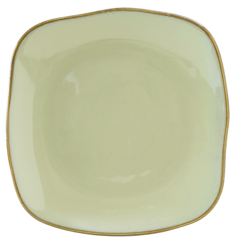 Tuxton China Inc GAS-502 Artisan 11" Sagebrush Ceramic Square Plate - 1 Doz