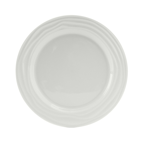 Tuxton China Inc GDP-005 Sandbar 9" Porcelain White Round Plate - 2 Doz