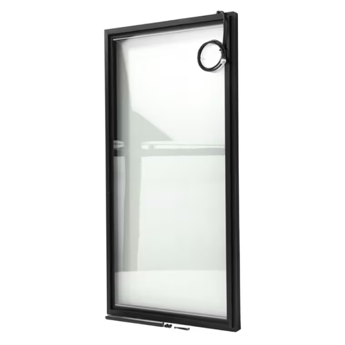 True 950764 OEM Freezer Replacement Left Hand Black Frame Glass Door