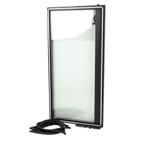 True 934091 OEM Merchandiser Left Hand GDM Glass Door Assembly w/ Gasket