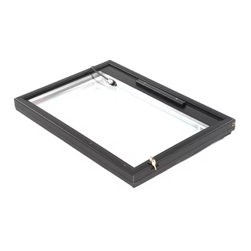 True 920718 OEM Refrigerator Left Hand Black Frame Glass Door Assembly