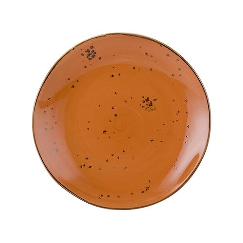 Tuxton China Inc GGC-008 Artisan Geode 11-5/8" Coral Porcelain Round Plate - 1 Doz