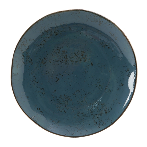 Tuxton China Inc GGE-008 Artisan Geode 11-5/8" Azure Porcelain Round Plate - 1 Doz