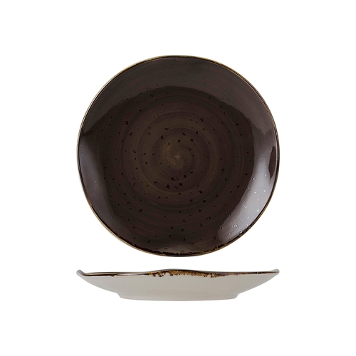 Tuxton China Inc GGM-005 Artisan Geode 9" Mushroom Porcelain Round Plate - 2 Doz