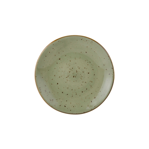 Tuxton China Inc GGO-003 Artisan Geode 7-1/4" Olive Porcelain Round Plate - 2 Doz