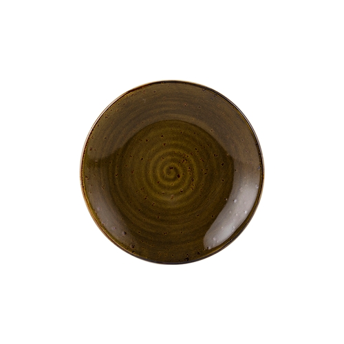 Tuxton China Inc GGW-003 Artisan Geode 7-1/4" Walnut Porcelain Round Plate - 2 Doz