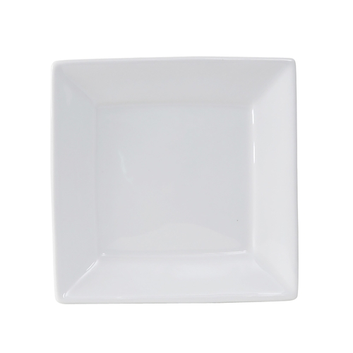 Tuxton China Inc GSP-002 Santorini 6-1/2" Porcelain White Square Plate - 2 Doz