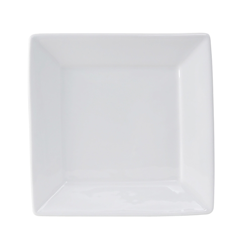 Tuxton China Inc GSP-004 Santorini 8-1/2" Porcelain White Square Plate - 1 Doz