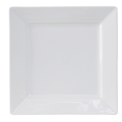 Tuxton China Inc GSP-009 Santorini 12-1/8" Porcelain White Square Plate - 6 per Case