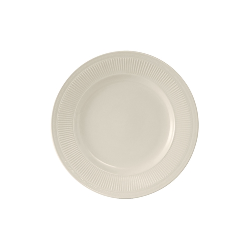 Tuxton China Inc HEA-054 Hampshire 5-1/2" American White/Eggshell Round Plate - 3 Doz