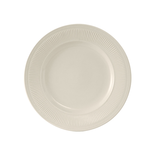 Tuxton China Inc HEA-071 Hampshire 7" American White/Eggshell Round Plate - 3 Doz