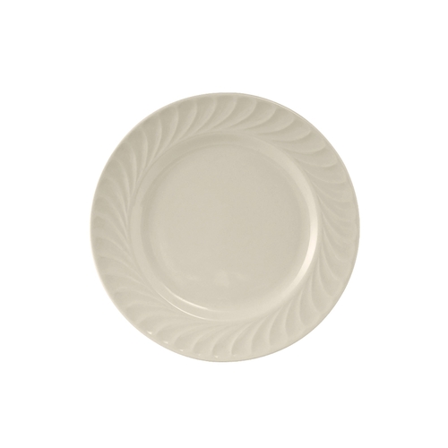 Tuxton China Inc MEA-055 Meridian 5-5/8" Amr White/Eggshell Round Plate - 3 Doz