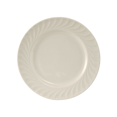 Tuxton China Inc MEA-071 Meridian 7-1/8" Amr White/Eggshell Round Plate - 3 Doz