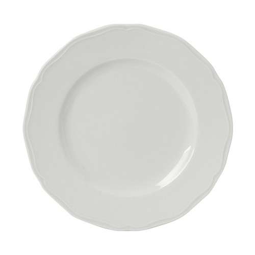 Tuxton China Inc SCA-090 Charleston 9" Porcelain White Round Plate - 2 Doz