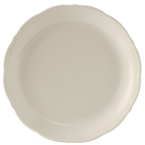 Tuxton China Inc SEA-112 Seabreeze 11-1/4" Amr White/Eggshell Round Plate - 1 Doz