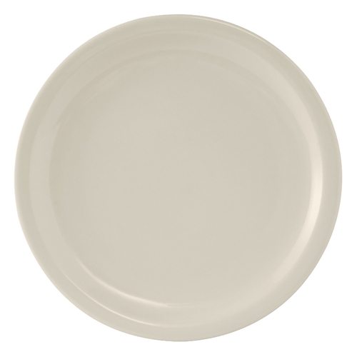 Tuxton China Inc TNR-016 Nevada 10-1/2" Amr White/Eggshell Ceramic Round Plate - 1 Dz