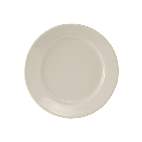 Tuxton China Inc TRE-006 Reno 6-5/8" Amr White/Eggshell Ceramic Round Plate - 3 Doz