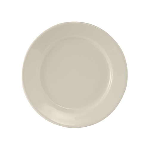 Tuxton China Inc TRE-007 Reno 7-1/8" Amr White/Eggshell Ceramic Round Plate - 3 Doz