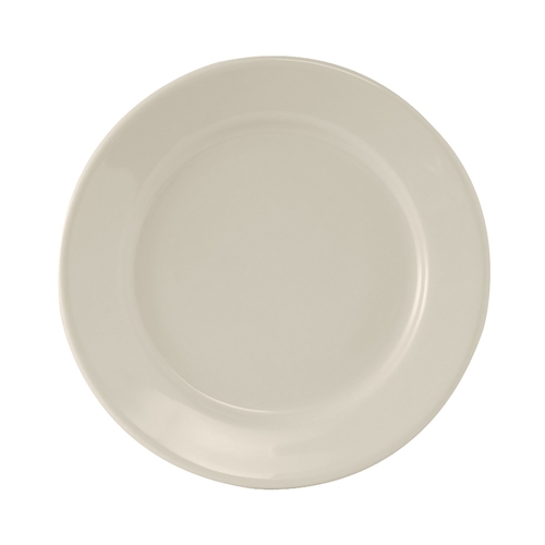 Tuxton China Inc TRE-022 Reno 8-3/8" Amr White/Eggshell Ceramic Round Plate - 3 Doz