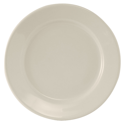 Tuxton China Inc TRE-051 Reno 11-1/8" Amr White/Eggshell Ceramic Round Plate - 1 Doz