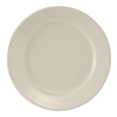 Tuxton China Inc TRE-052 Reno 10" Amr White/Eggshell Ceramic Round Plate - 1 Doz