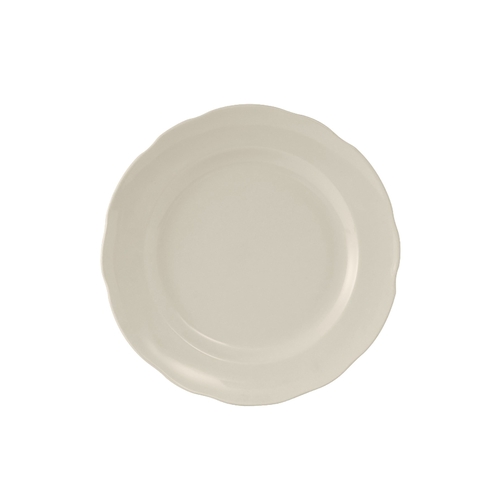Tuxton China Inc TSC-005 Shell 5-1/2" Amr White/Eggshell Ceramic Round Plate - 3 Doz