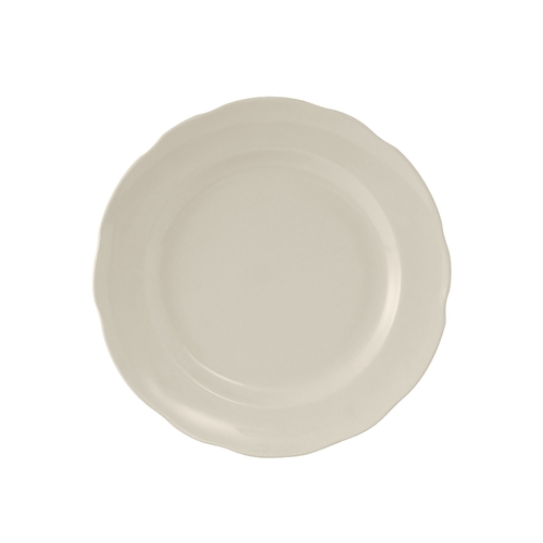 Tuxton China Inc TSC-006 Shell 6-3/8" Amr White/Eggshell Ceramic Round Plate - 3 Doz