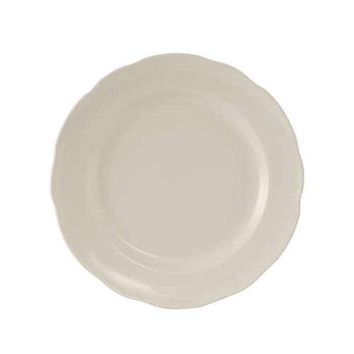 Tuxton China Inc TSC-007 Shell 7-1/4" Amr White/Eggshell Ceramic Round Plate - 3 Doz