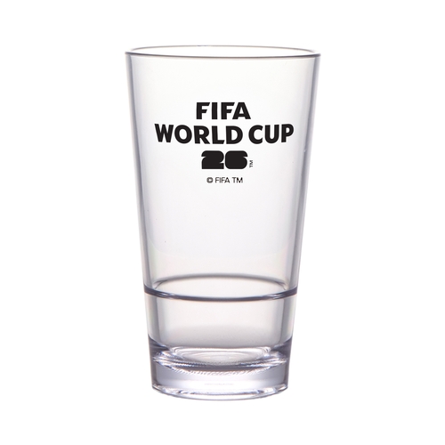 GET S-17-FIFA26-LOGOBW FIFA 16 oz Pint Glass w/ World Cup B&W Logo - 2 Doz