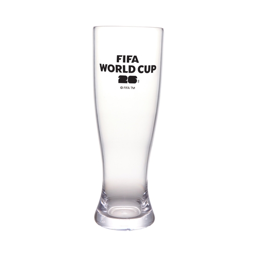 GET SW-1465-FIFA26-LOGOBW FIFA 22 oz Pilsner Glass w/ World Cup B&W Logo - 2 Doz
