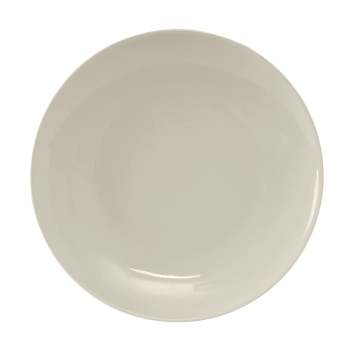 Tuxton China Inc VEA-090 Venice 9" Amr White/Eggshell Ceramic Coupe Plate - 2 Doz
