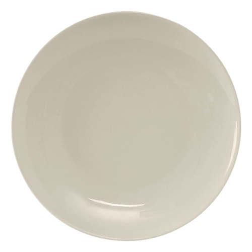 Tuxton China Inc VEA-102 Venice 10-1/4" Amr White/Eggshell Ceramic Coupe Plate - 1 Dz