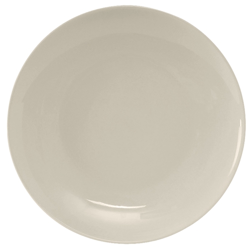 Tuxton China Inc VEA-115 Venice 11-5/8" Amr White/Eggshell Ceramic Coupe Plate - 1 Dz
