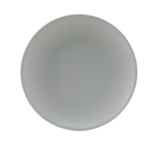 Tuxton China Inc VGA-080 Zion 8" Matte Gray Porcelain Round Coupe Plate - 2 Doz
