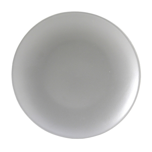 Tuxton China Inc VGA-090 Zion 9" Matte Gray Porcelain Round Coupe Plate - 2 Doz