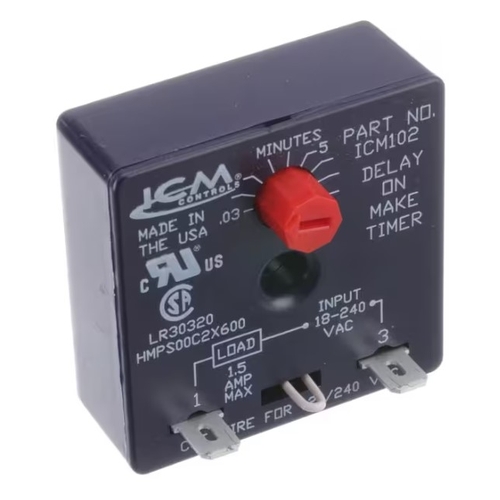 True 915306 OEM TAC-72 Refrigerator Replacement 1.5 Amps Delay Timer